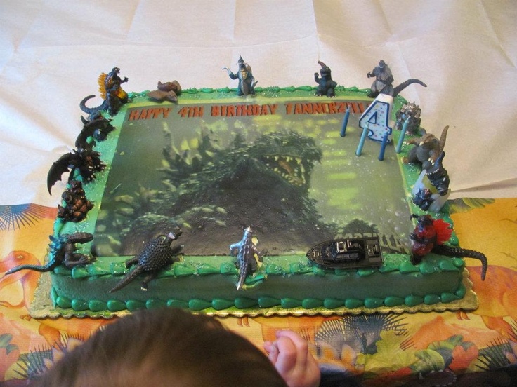 Godzilla Birthday Cake