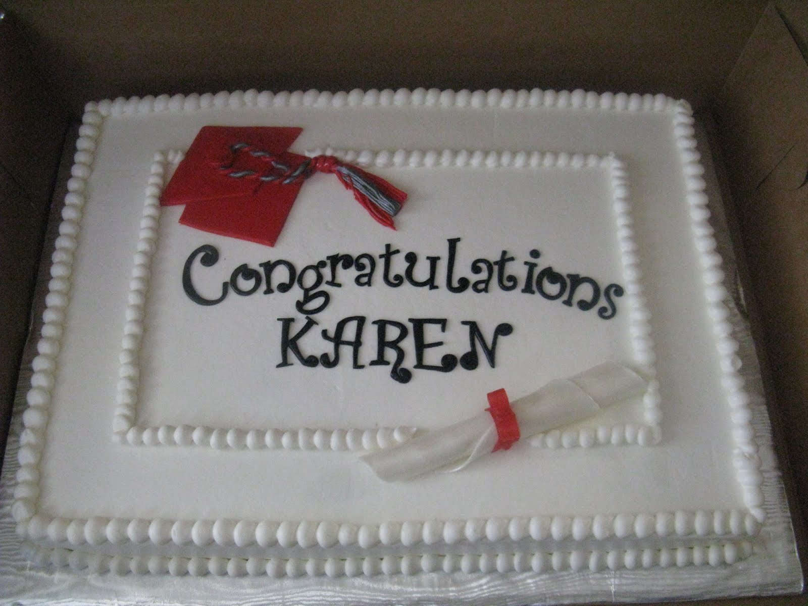 12 Sheet Cakes Graduation Cake Photo Graduation Sheet Cake Ideas, Red