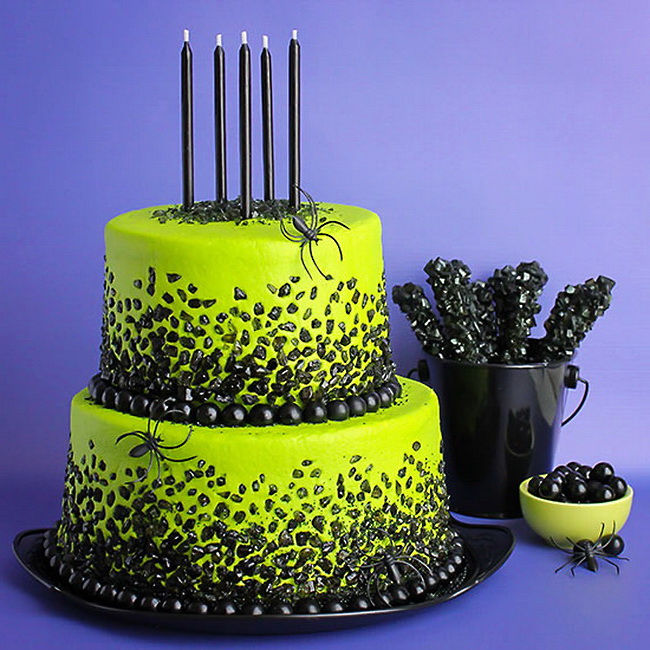 Halloween Cake with Candy