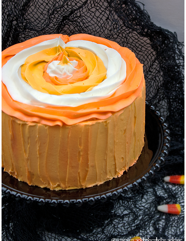 Halloween Candy Corn Cake