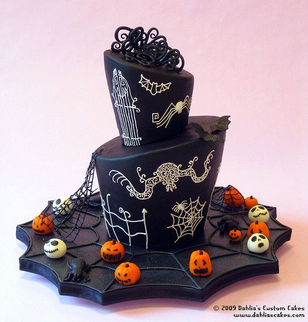 Halloween Wedding Cake