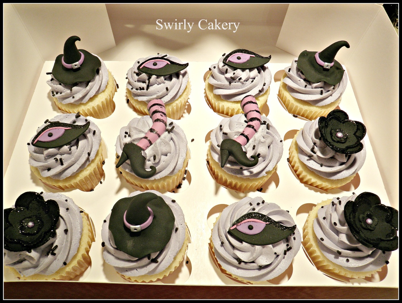 Halloween Witch Legs Cupcake