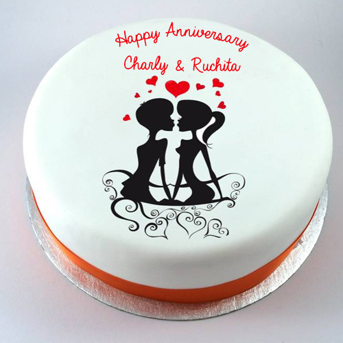 Happy Wedding Anniversary Cakes