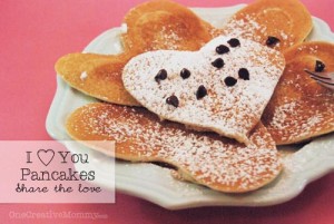 Heart Shaped Pancakes