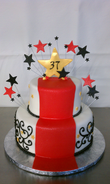 Hollywood Theme Birthday Cake