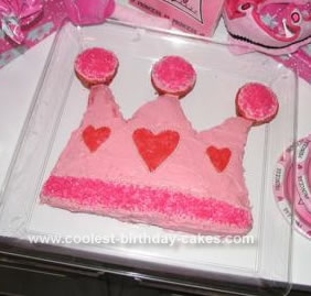 Homemade Princess Crown Cake