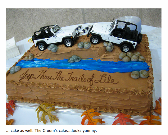 Jeep Wedding Cake Ideas