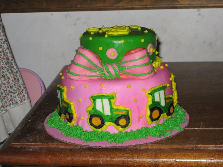 John Deere Girls Birthday Cake