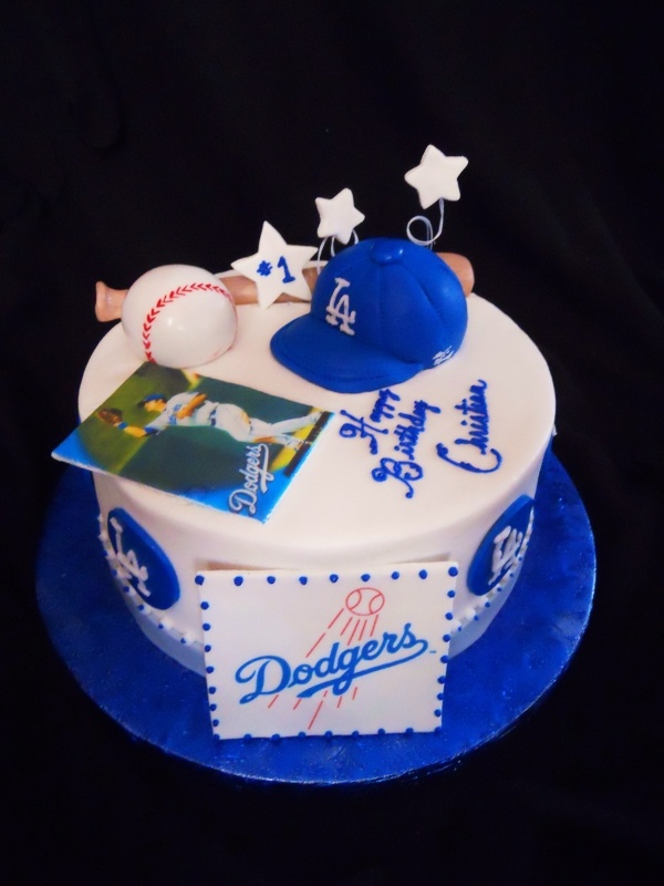 LA Dodgers Birthday Cake