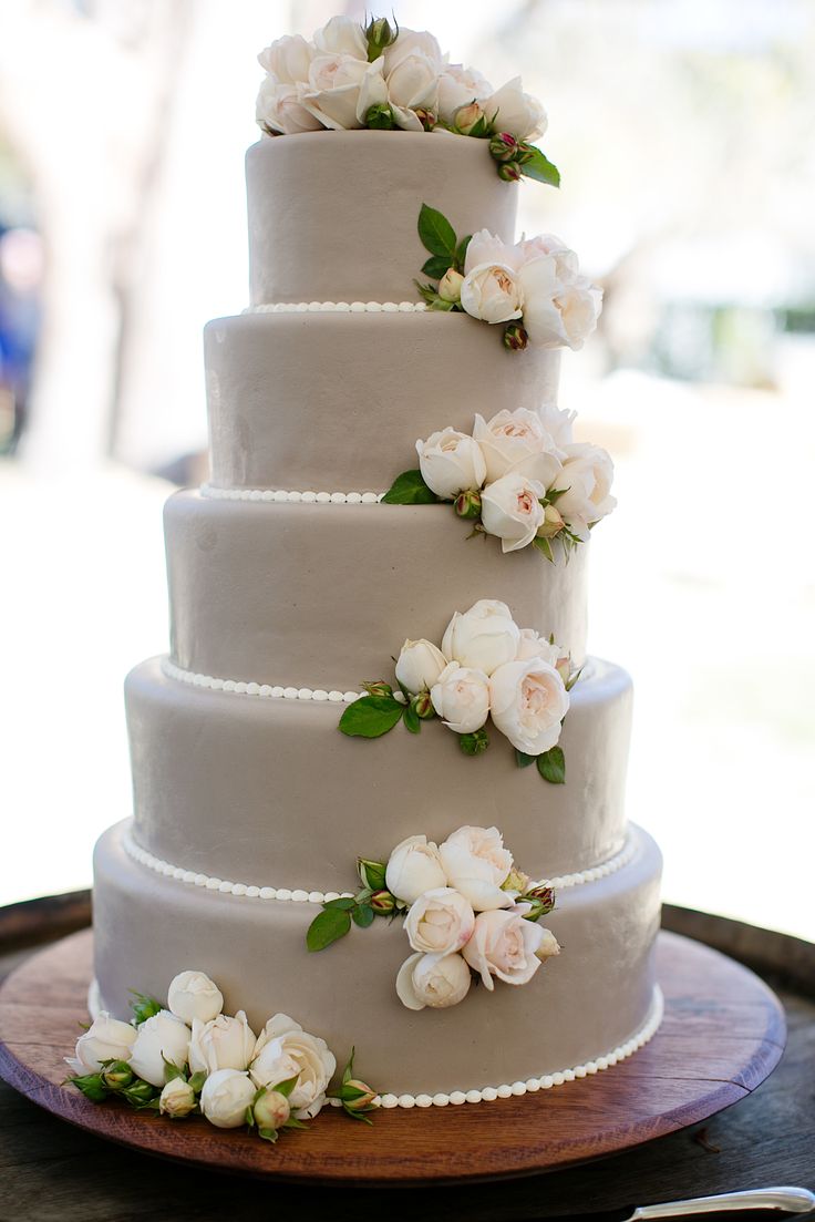 Light Grey Wedding Cake