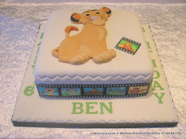 Lion King Theme Birthday Cake