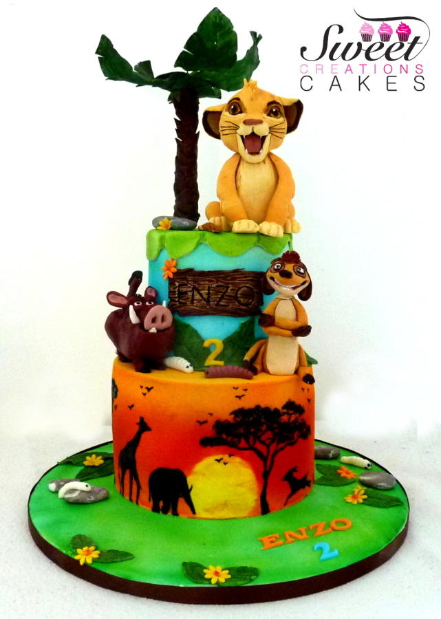 Lion King Themed Birthday Cake