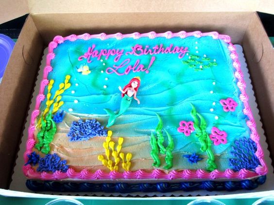 Little Mermaid Birthday Cake Idea