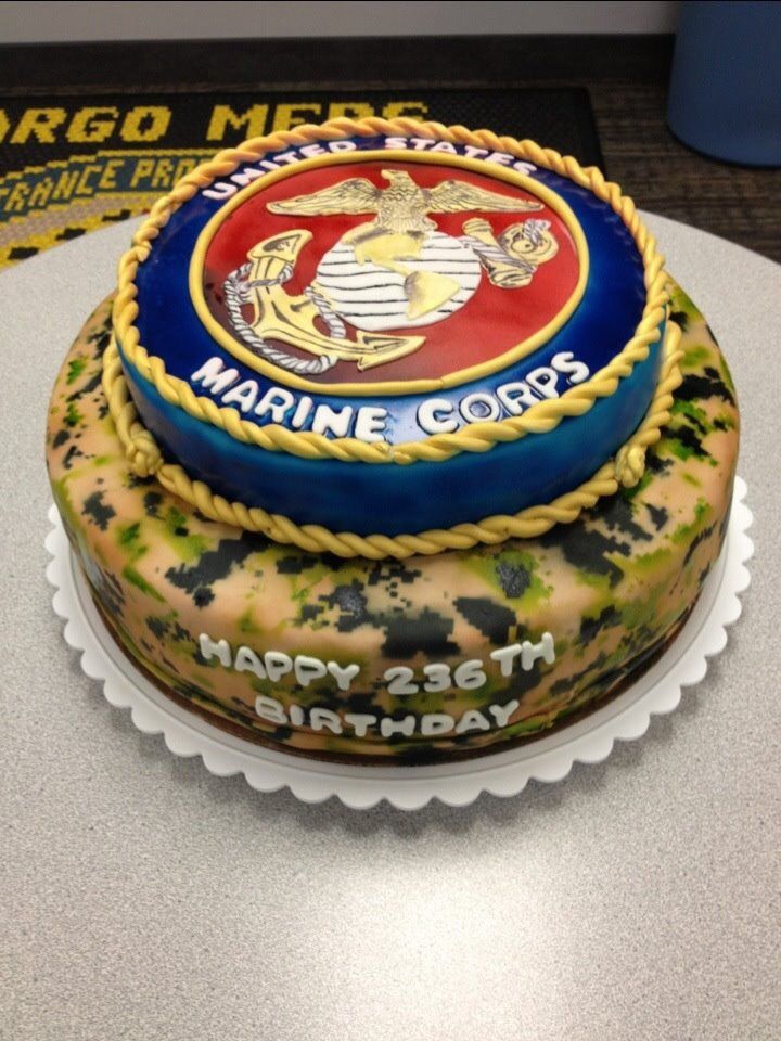 Marine Corps Birthday Cake