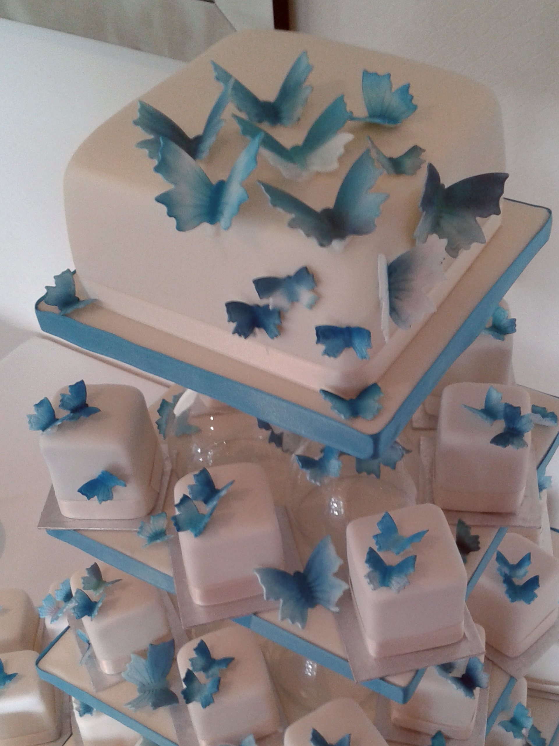 Mini Square Wedding Cakes