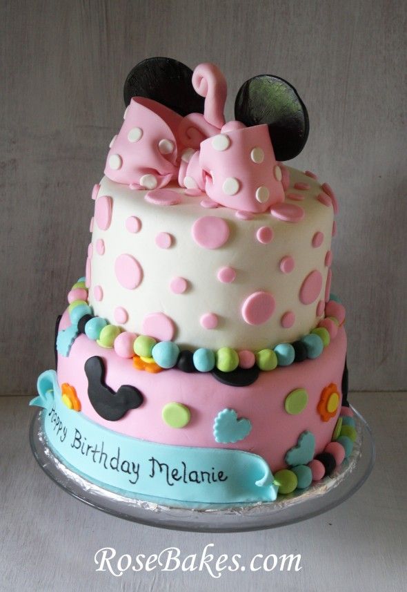 Minnie Mouse 1st Birthday Cake