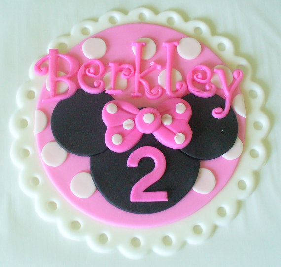 Minnie Mouse Fondant Cake Topper