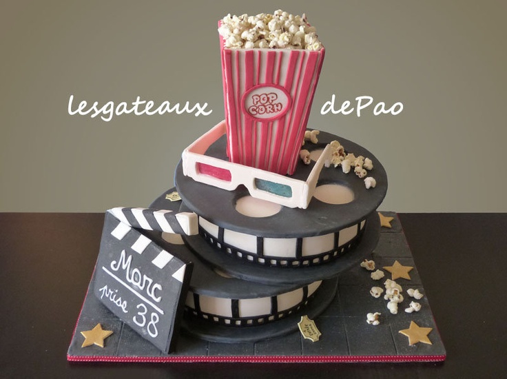 6 Photos of Cinema Themed Cakes