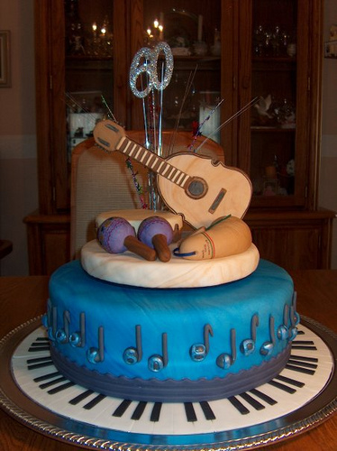 Musical Instrument Birthday Cake