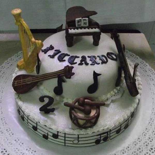 Musical Instrument Birthday Cake