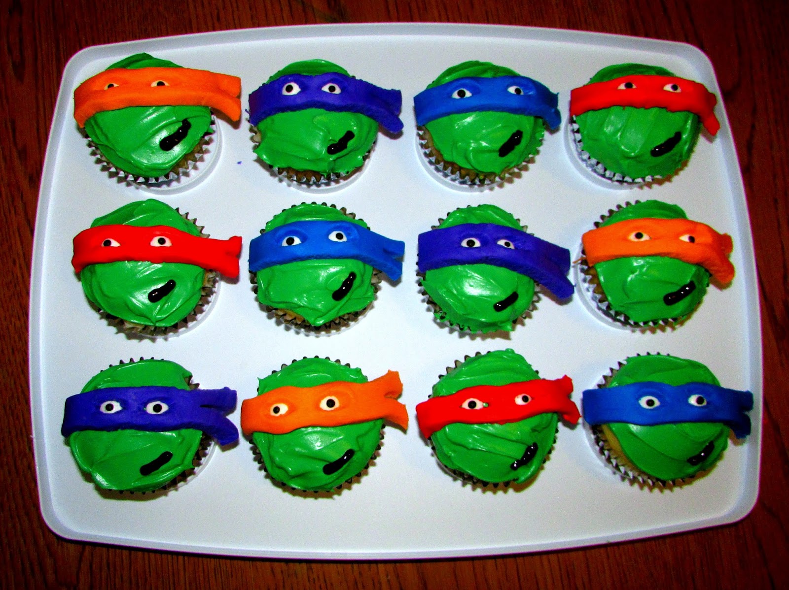 Ninja Turtle Cupcake Cake