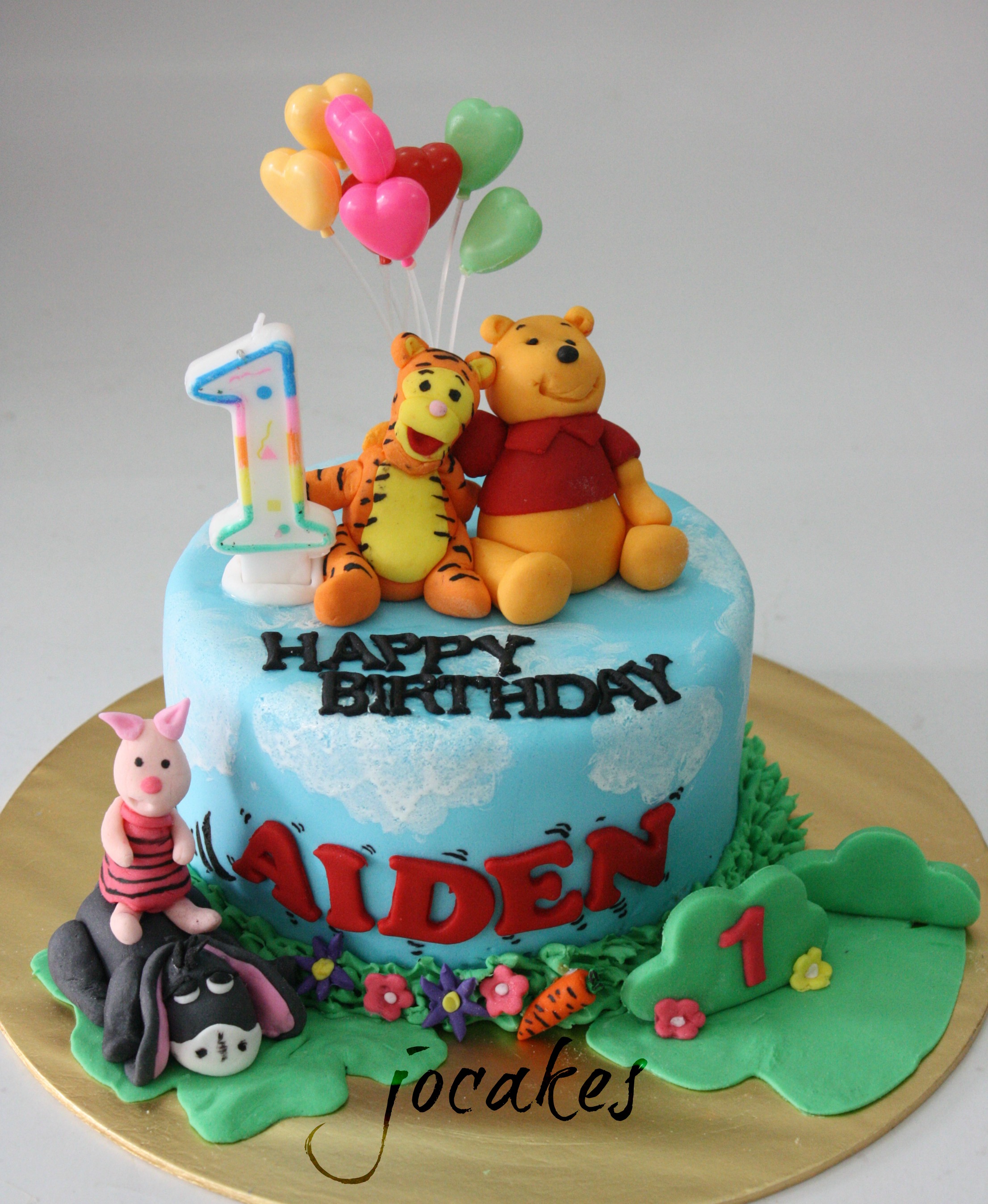 One Year Old Boy Birthday Cake