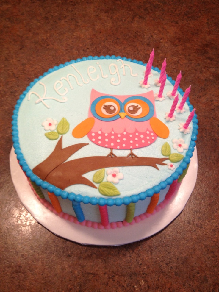 9 Photos of Pinterest Owl Birthday Cakes