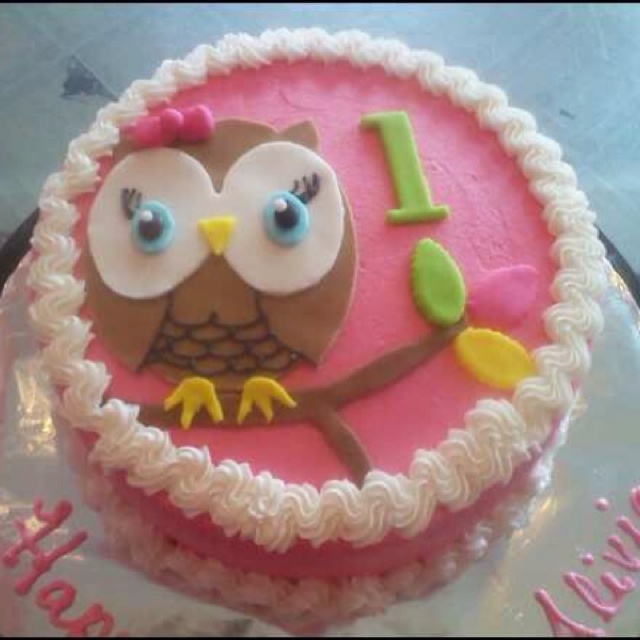 Owl Birthday Cake