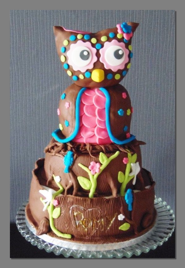 Owl Birthday Cake