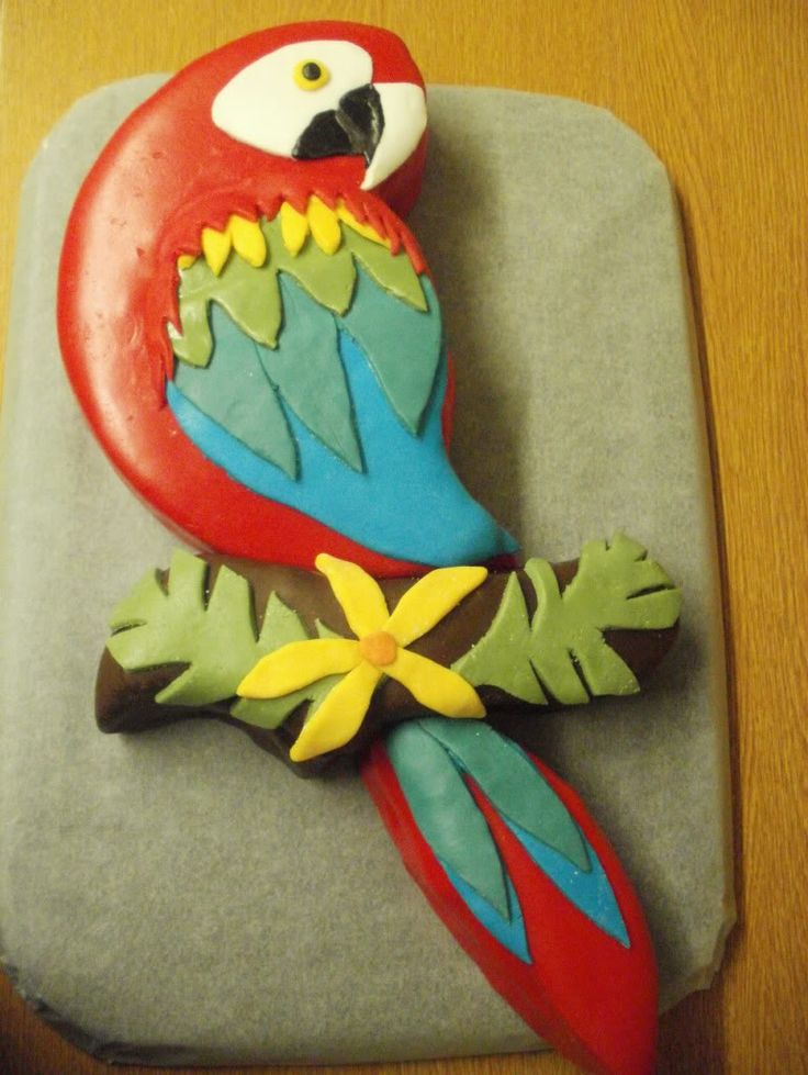 Parrot Birthday Cake