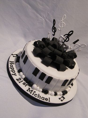 Piano Birthday Cake