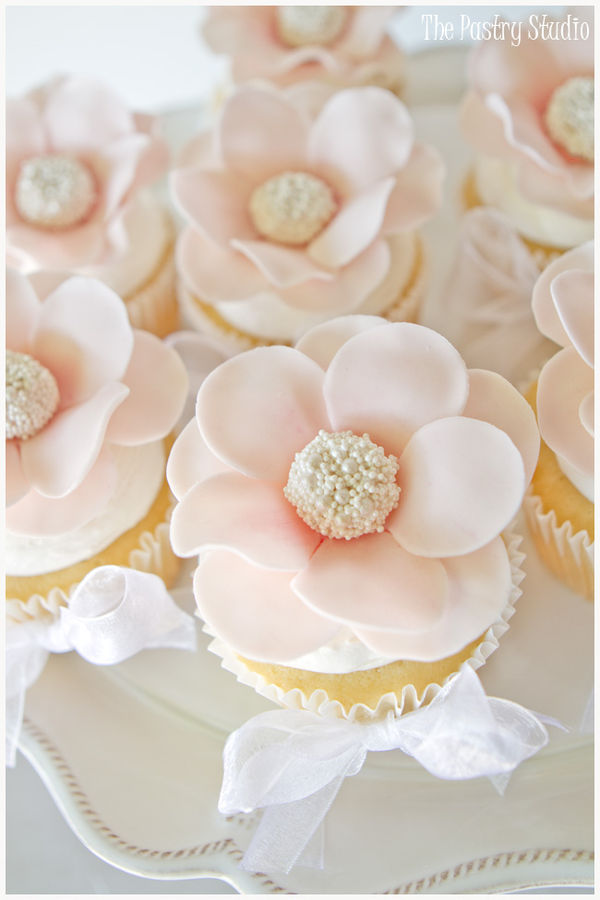 Pink Flower Cupcake