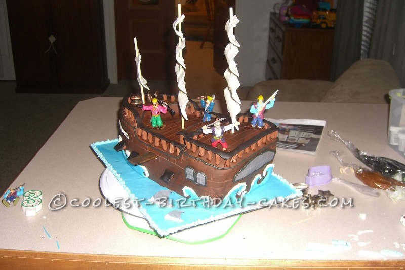 Pirate Ship Birthday Cake