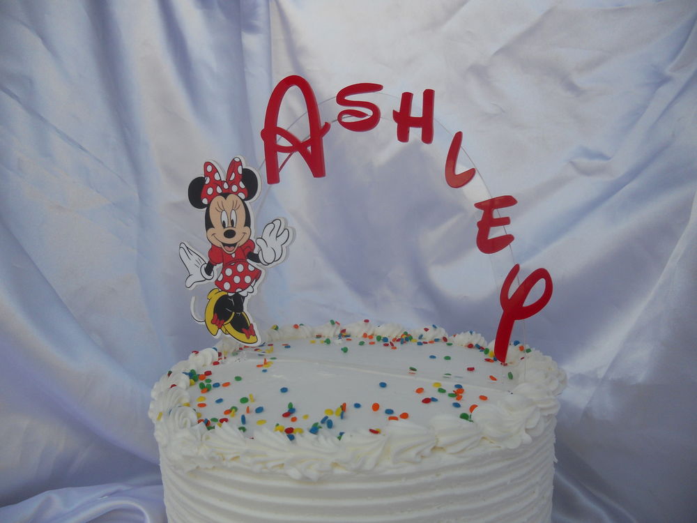 Red Dress Minnie Mouse Cake Topper