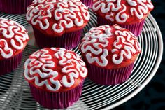 Red Velvet Halloween Cupcakes