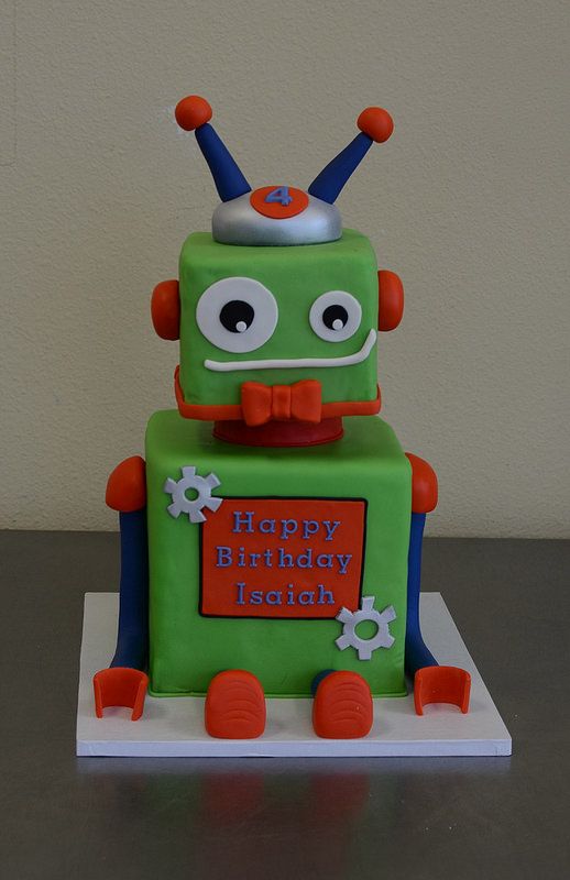 Robot Birthday Cake Ideas