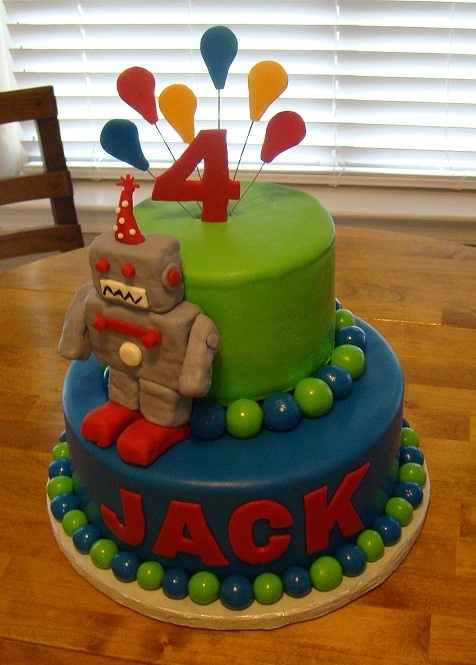 Robot Birthday Cake Ideas