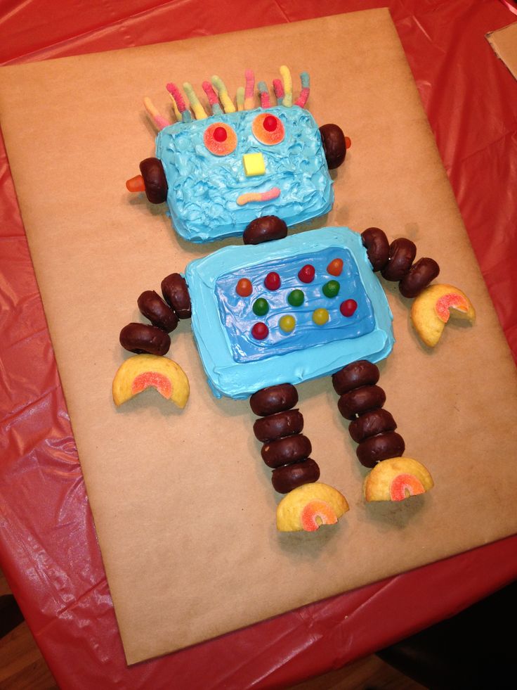 Robot Birthday Cake Ideas