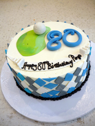 Round Buttercream Birthday Cakes