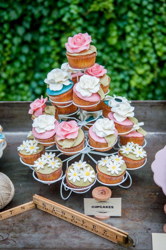 Rustic Chic Bridal Shower Cake