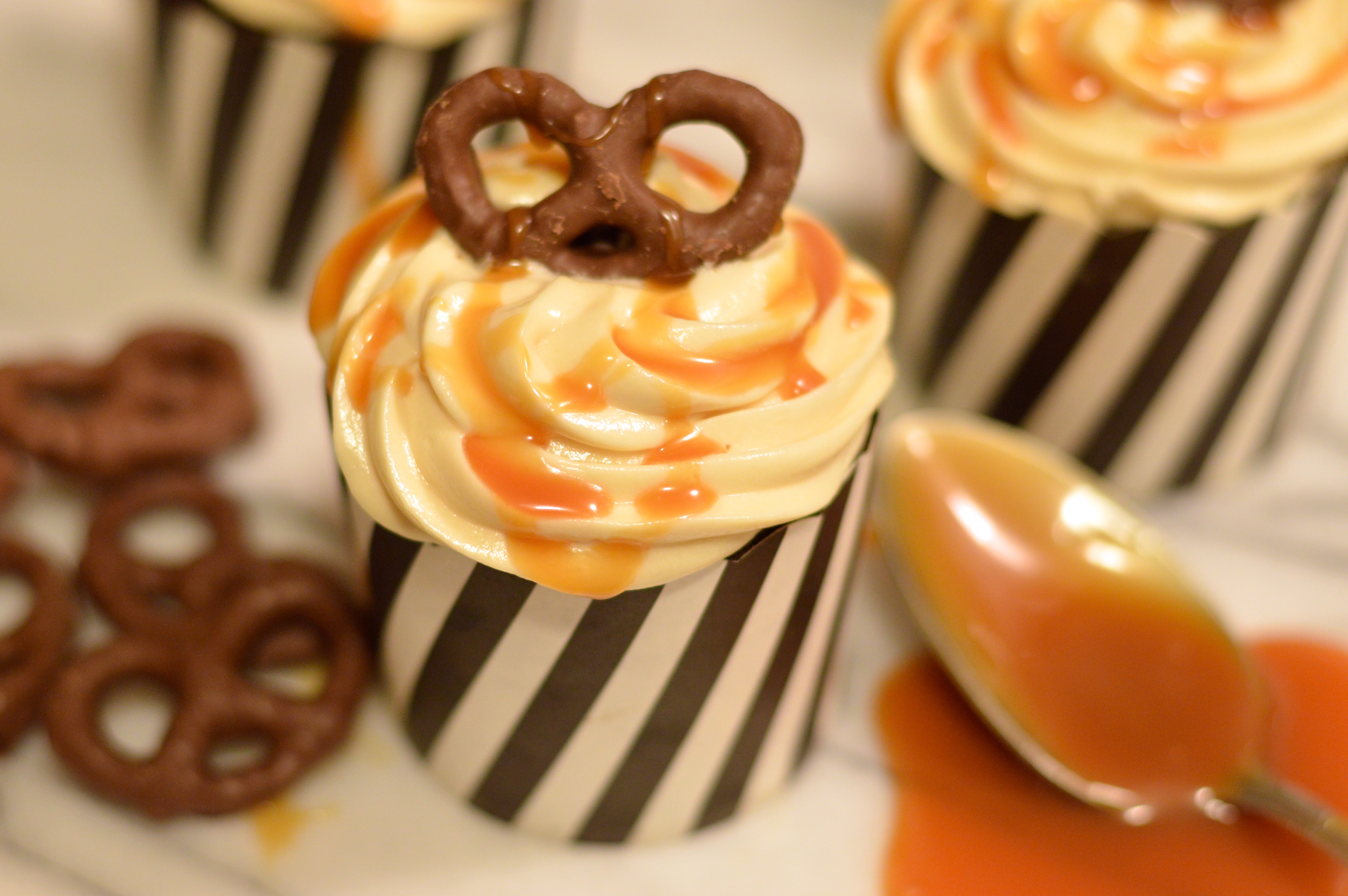 Salted Caramel Cream Cheese Cupcakes