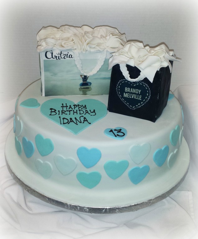 Shopping Theme Birthday Cake