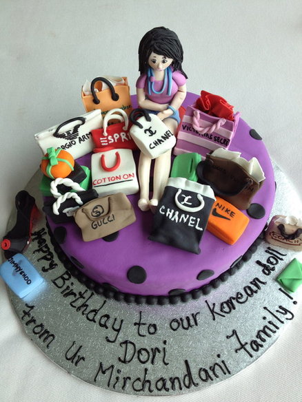 Shopping Theme Birthday Cake