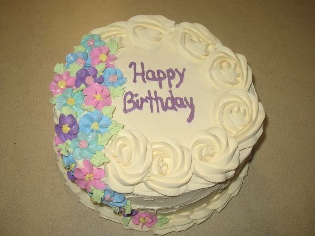 Simple Buttercream Birthday Cake Designs