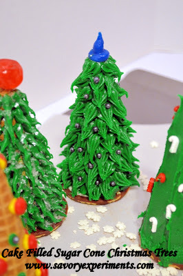 8 Photos of Sugar Cone Christmas Tree Cakes