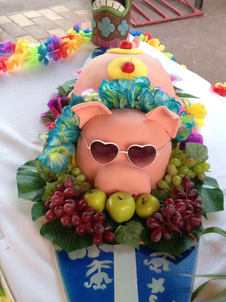 7 Photos of Hawaiian Luau Pig Cakes