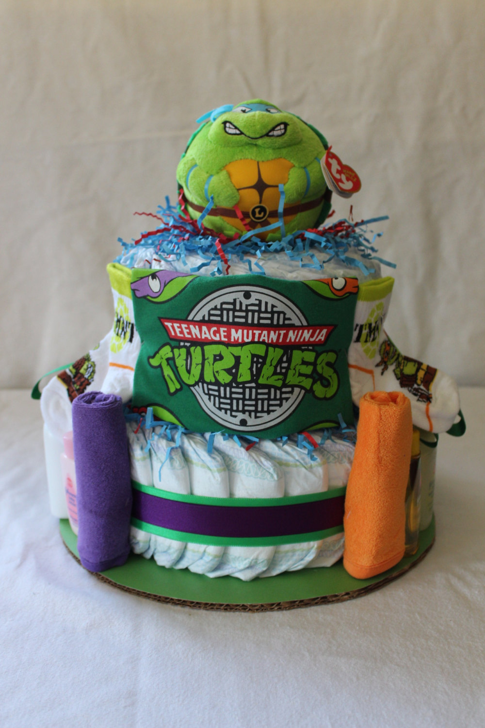 Teenage Mutant Ninja Turtle Diaper Cake