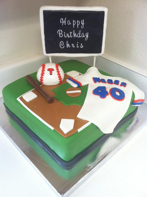 Texas Rangers Baseball Cake Ideas