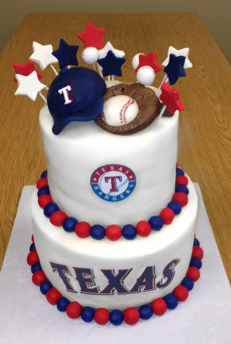 Texas Rangers Birthday Cake