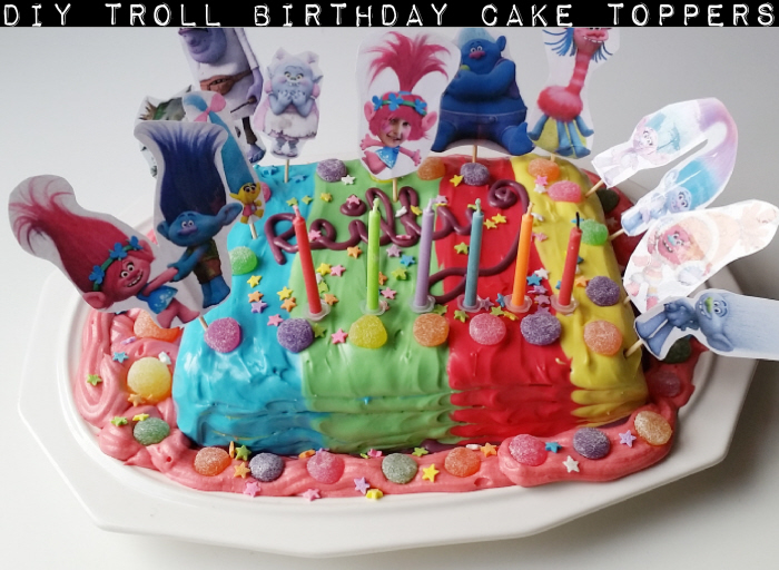 Troll Birthday Cake DIY